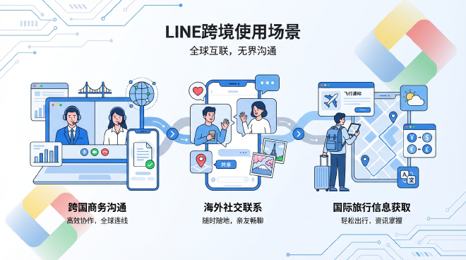 LINE跨境使用场景