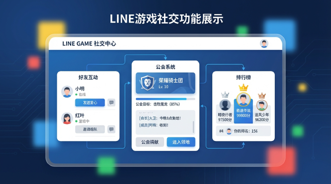 LINE游戏社交功能