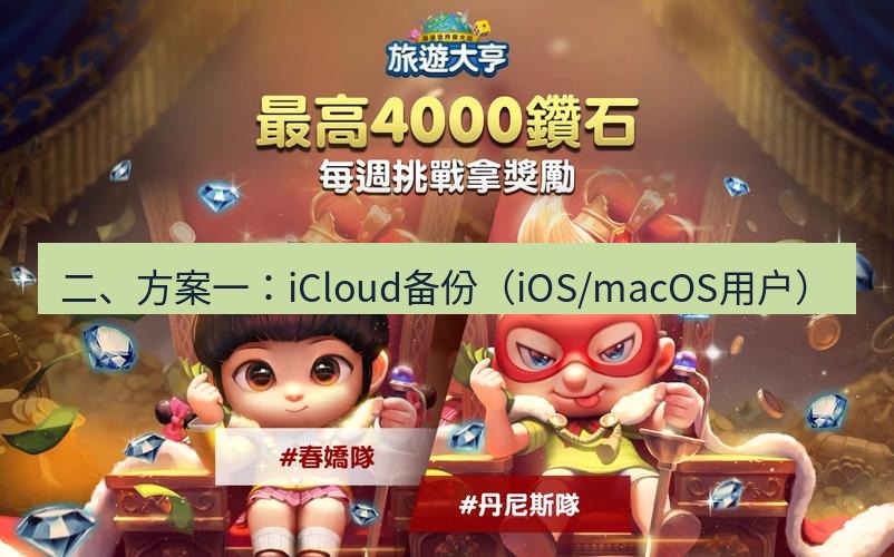 line官网 二、方案一：iCloud备份（iOS/macOS用户）